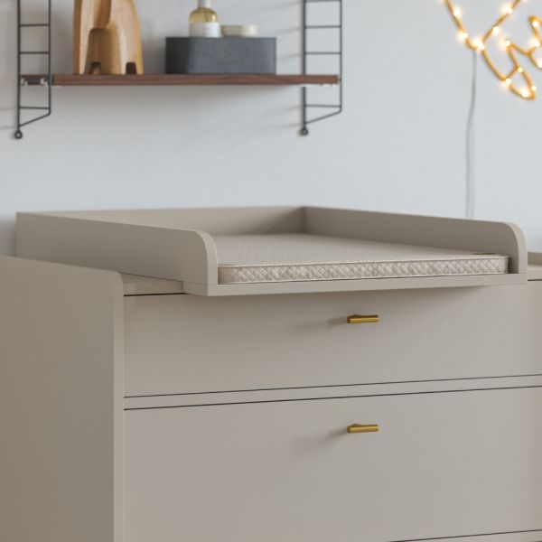 Changing table topper from wood in oatmeal from Petite Amélie