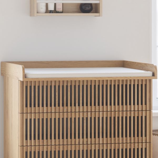 Chest of drawers made from wood in natural from Petite Amélie