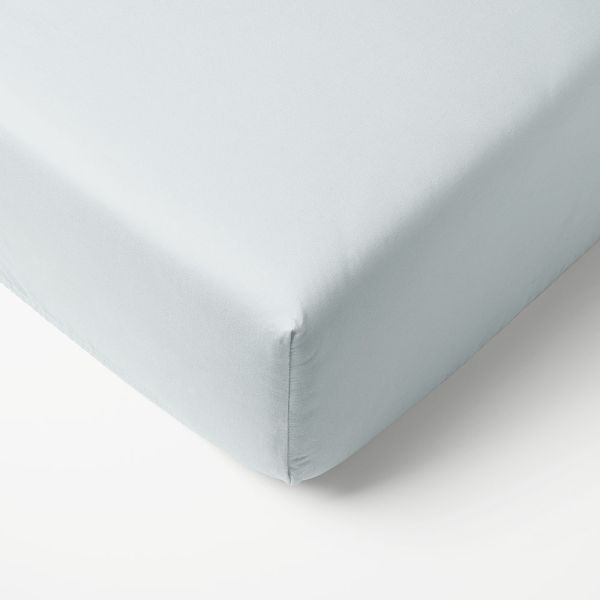 Children’s bed fitted sheet in blue 70x140 cm by Petite Amélie