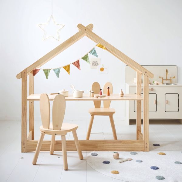 Toddler desk from the Maison collection in natural wood from Petite Amélie