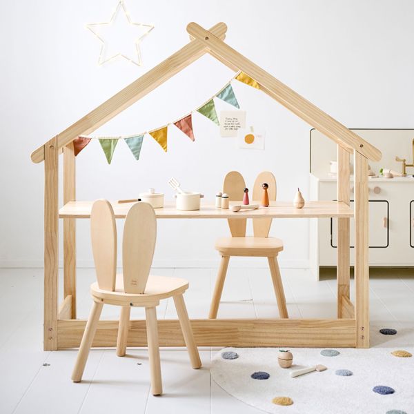 Toddler desk from the Maison collection in natural wood from Petite Amélie