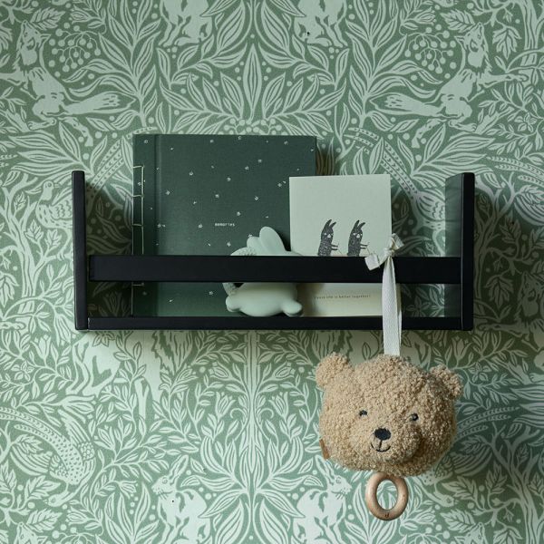 Kids shelf in classic black wood from Petite Amélie