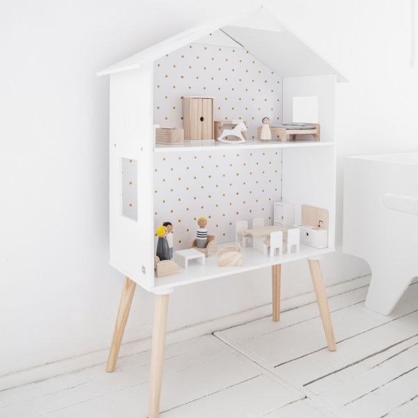 Maison de poupée en bois étagère blanche étagère enfant par Petite Amélie