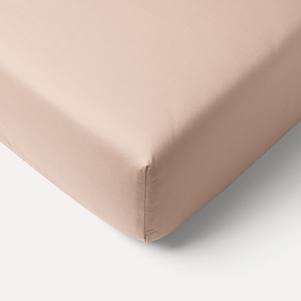 Pink cot fitted sheet 70x140 cm made of organic cotton from Petite Amélie 