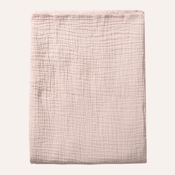 Pink flat sheet 75x100 cm organic cotton from Petite Amélie 