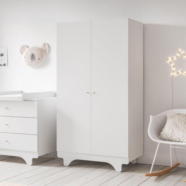 Wooden wardrobe in white from Petite Amélie