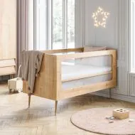 Solid oak cot bed on sale