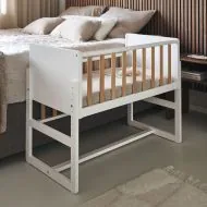 Bedside crib NUAGE 45 x 90 cm in white Petite Amelie