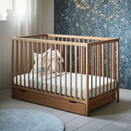 Cot 60x120 cm HETRE in Walnut colour Petite Amelie