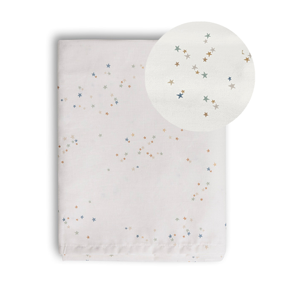 CO-SLEEPER SHEET 75 X 100 CM «STARS» | OFF-WHITE WITH STARS