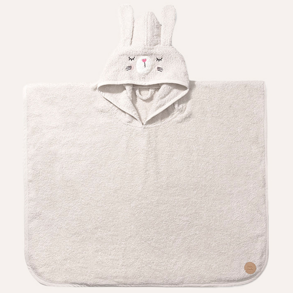 HOODED PONCHO TOWEL BUNNY «LAPI»|1 - 4 YEARS | 52 X 63 CM | BEIGE