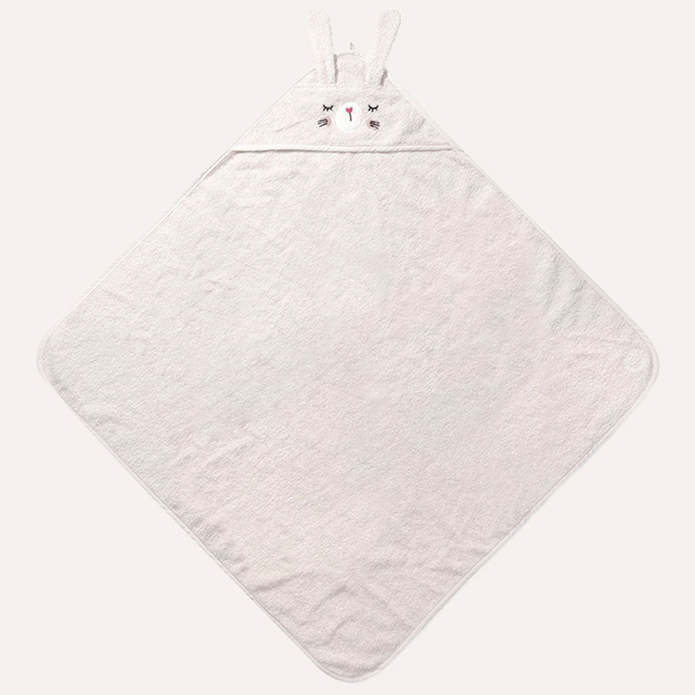 BABY HOODED TOWEL BUNNY «LAPI»| 75 X 75 CM | BEIGE