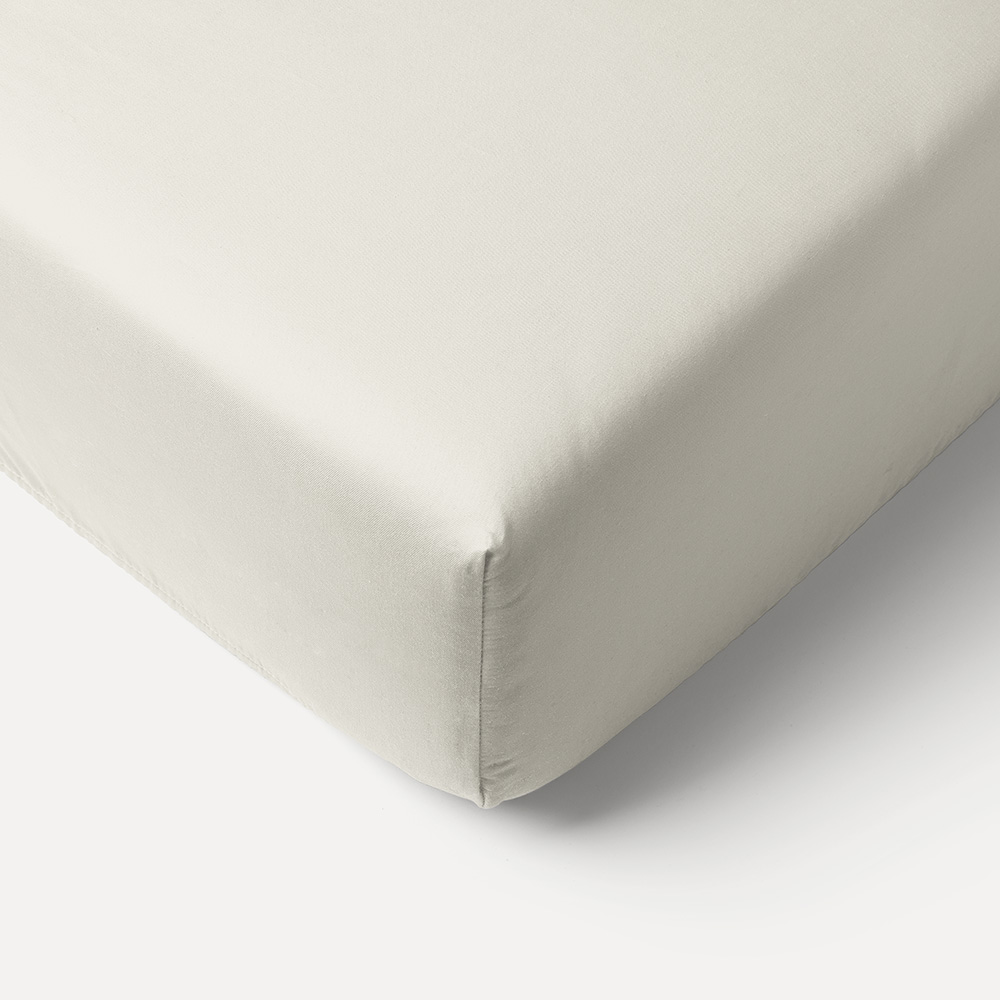 ORGANIC COTTON JERSEY FITTED SHEET 60 X 120 CM | IVORY