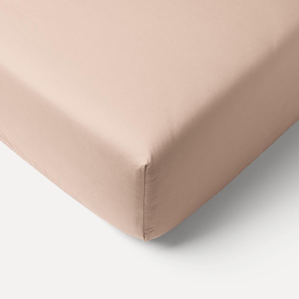 ORGANIC COTTON JERSEY FITTED SHEET 70/80 X 140 CM | DUSTY PINK